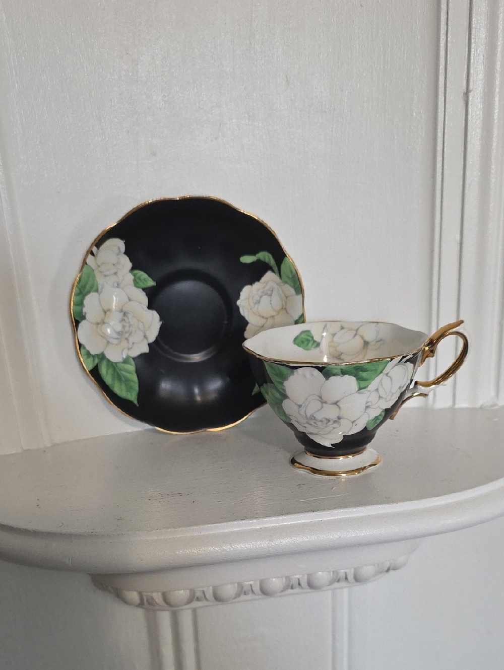 vintage Royal Albert "The Gardenia" bone china tea cup and saucer Collectable